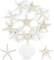 15 PCS Starfish and Scallop Shells, 2"-4" Natural Seashells White Seashells Large Seashells for Crafts Wedding Decor Beach Theme Party, Fish Tank and Vase Filler